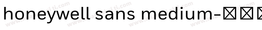 honeywell sans medium字体转换